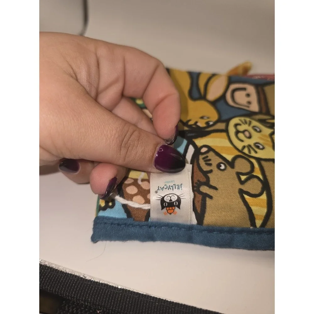 JELLYCAT LONDON BLUE PET TAILS SOFT CRINKLE FABRIC BABY TODDLER BOOK